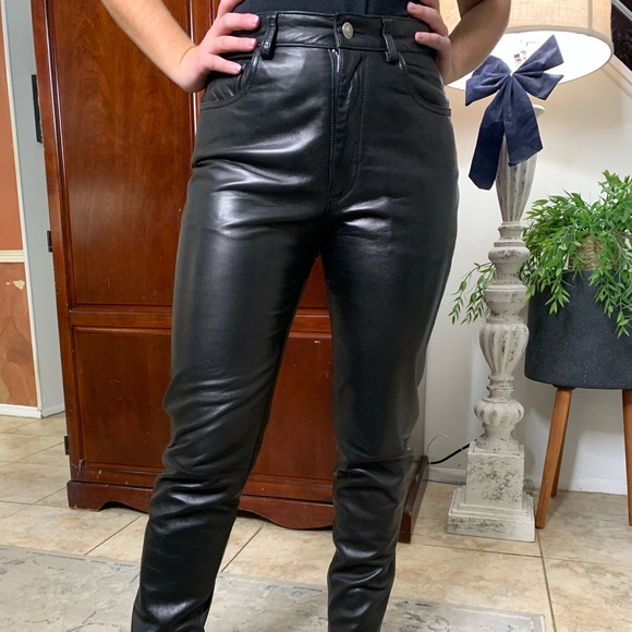 Banana Republic Leather Pants - Picture 1 of 4